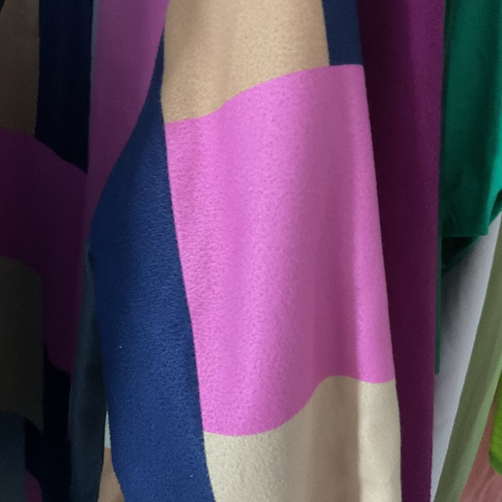 Colorful Patchwork Long Coat - Picture 5 of 5